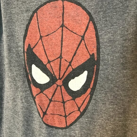 Old Navy Marvel SPIDERMAN Gray Short Sleeve Tee Shirt Top XL - Picture 4 of 8